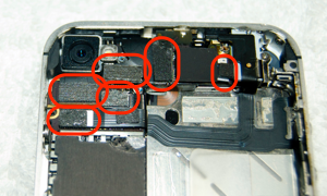 Conectores parte superior iPhone 4S
