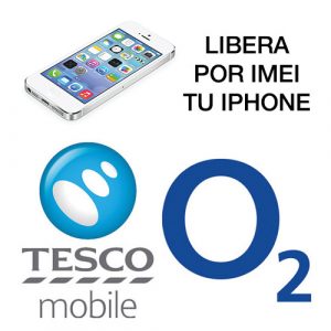Liberar por IMEI iPhone de O2-Tesco UK